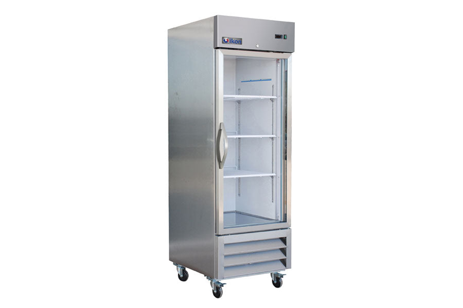 IKON IB27RG Single Glass Door Bottom Mount Refrigerator