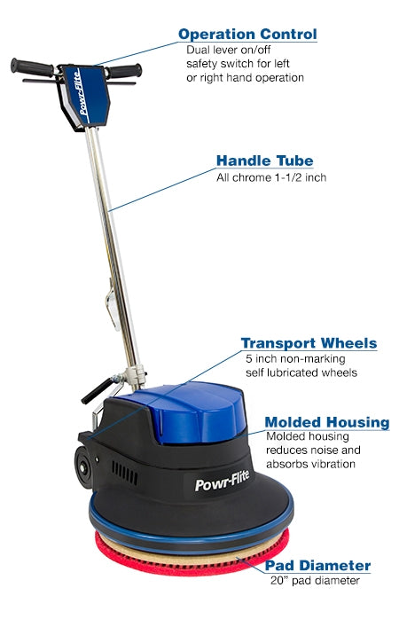 POWR-FLITE MILLENNIUM EDITION FLOOR MACHINE 20" 1.5 HP
