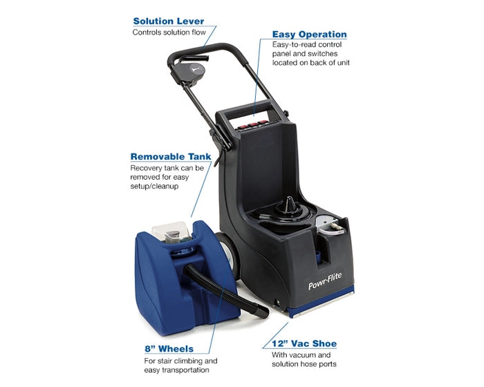 POWR-FLITE CARPET EXTRACTOR - Self-Contained 3 Gallon