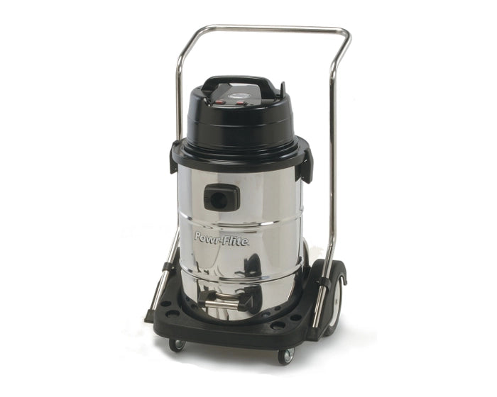 POWR-FLITE WET/DRY VACUUM - 20 Gallon Dual Motor with Stainless Steel Tank